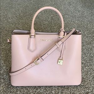 Michael Kors Adele Large Satchel pink